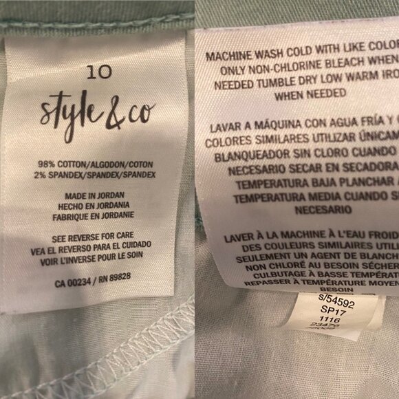 Style & Co. Womens Curvy Cuffed Capri Jeans Size 10 - Picture 4 of 11